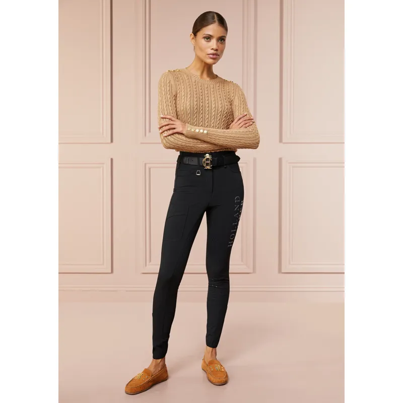 Holland Cooper Ascot Breeches - Black Reflective